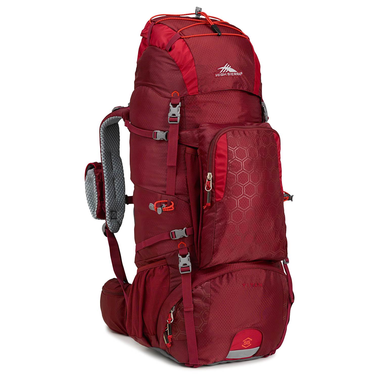 High Sierra Tech 2 Series Titan 55 Frame Pack, Brick/ Carmine (Used)