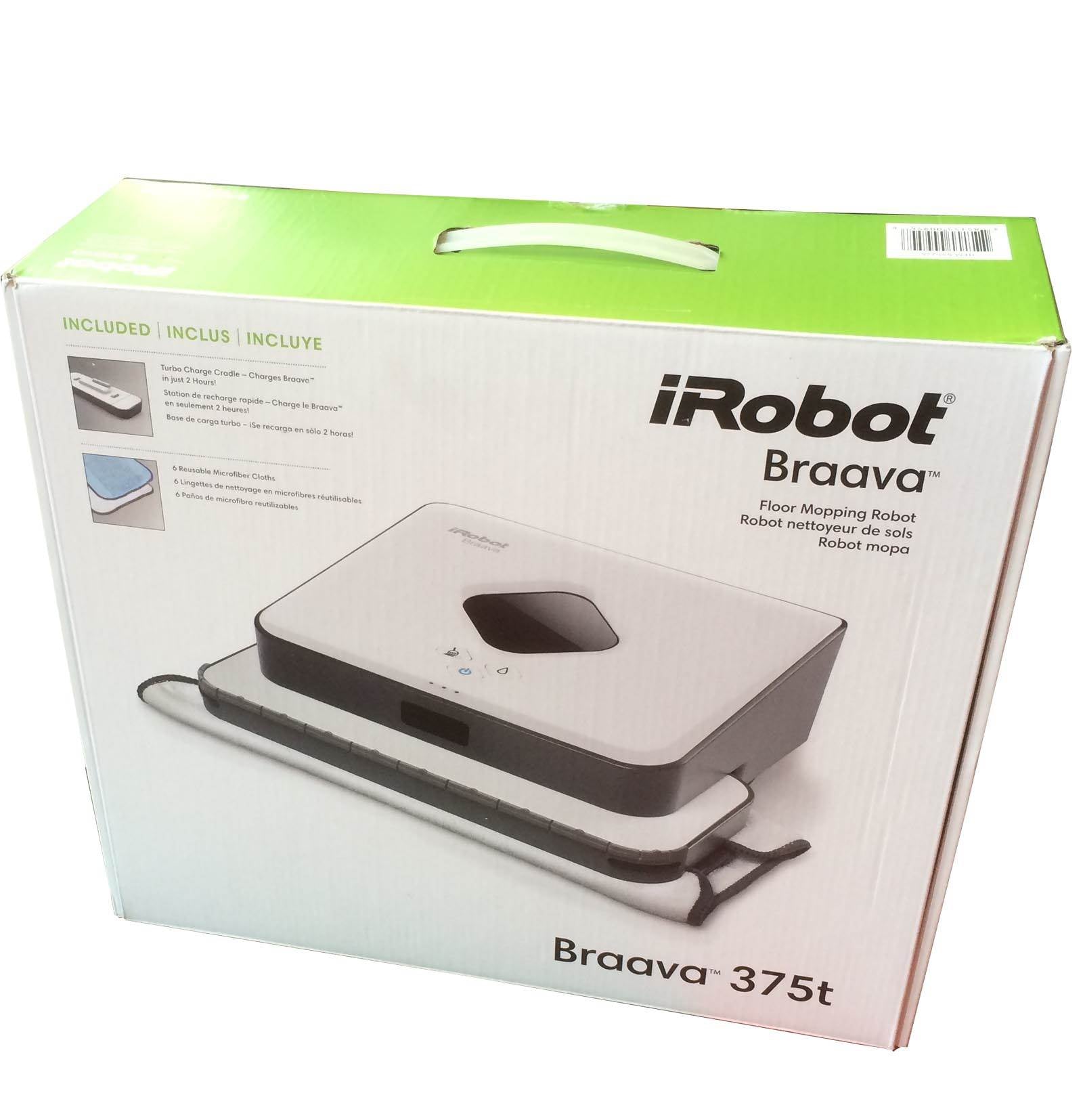 iRobot Braava 375t Floor Mopping Sweeping Cleaning Robot (Used, Missing Pads)