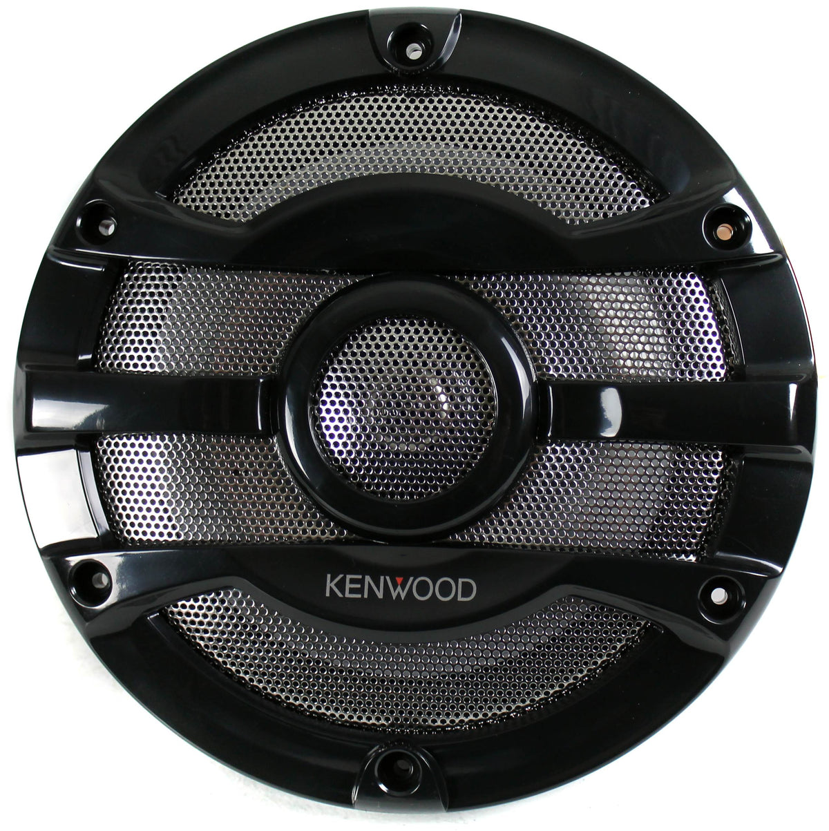 2) Kenwood 8 Inch 300 Watt Powersports/Marine Boat Black Speakers (Open Box)