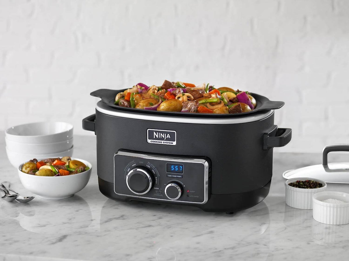 Ninja MC900 Multi Cooker 4-in-1 Digital Cooking System, 6 Quart S/S (Damaged)