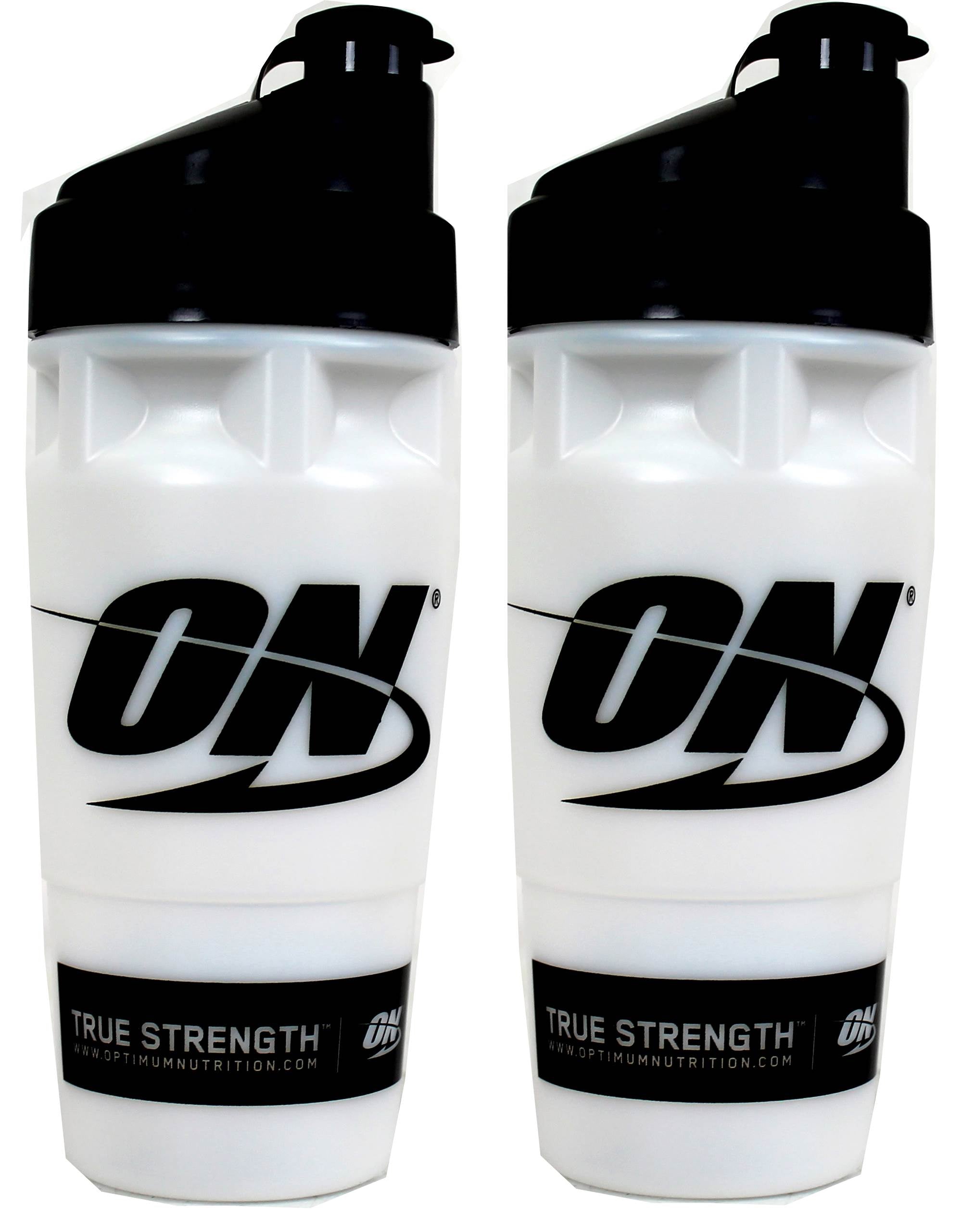 2) Optimum Nutrition Shaker Cup Mixer Protein Shake Workout Bottles, 32 fl oz