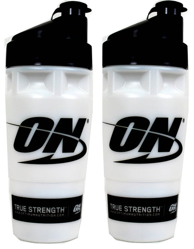 2) Optimum Nutrition Shaker Cup Mixer Protein Shake Workout Bottles, 32 fl oz