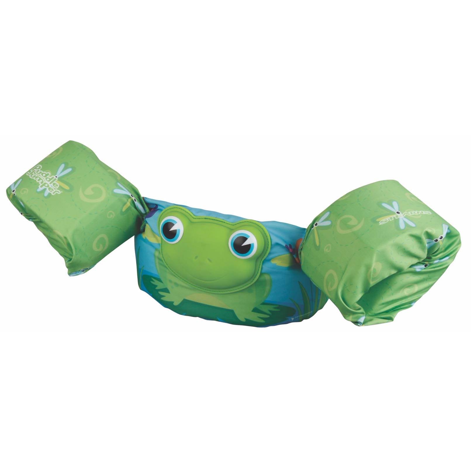 2) Stearns Puddle Jumper Bahama Series Deluxe 3D Kids Life Jackets, Green Frog