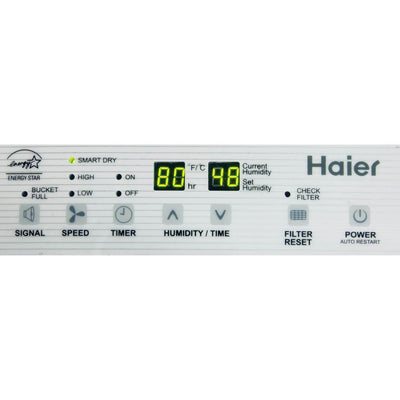 Haier 2 Speed Portable Air Dehumidifier with Drain, 45 Pint | DE45EM (Damaged)