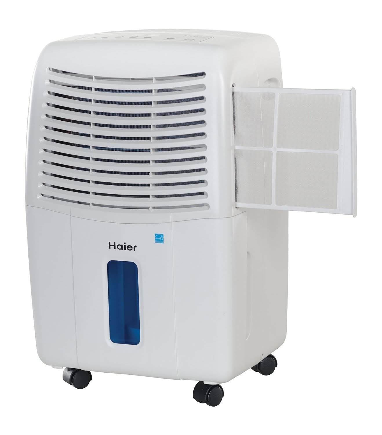 Haier 2-Speed Portable 32-Pint Mechanical Air Dehumidifier with Drain (Used)