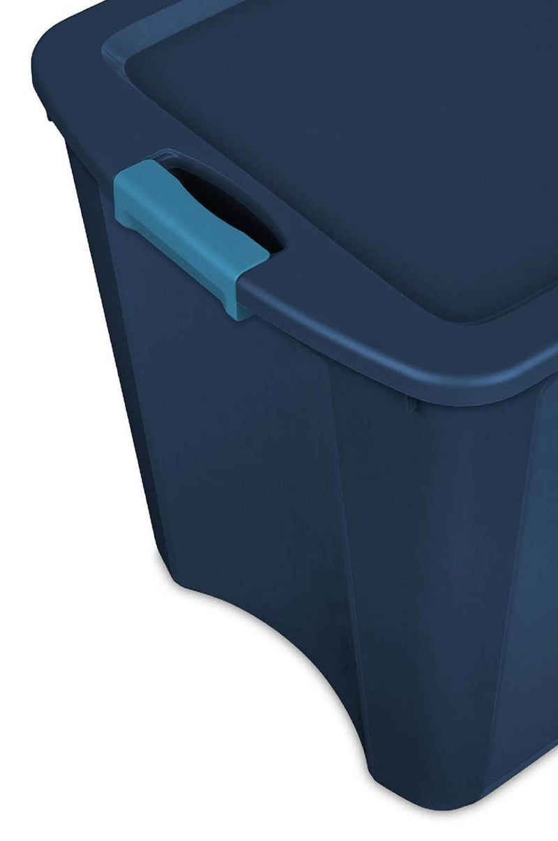 Sterilite 26 Gal Latch and Carry Stackable Storage Bin with Latching Lid, 4 Pack