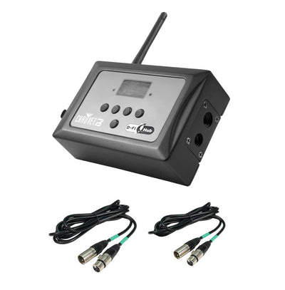 Chauvet DJ D-FI Hub Wireless DFI 2.4 GHz DMX Transmitter or Receiver w/ Cables