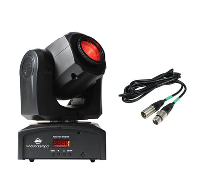 AMERICAN DJ Inno Pocket Spot LED Mini Moving Head Effect Light w/ 25' DMX Cable