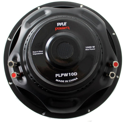 GMC Chevy Crew Cab 2007-2013 Underseat Box Enclosure + 2) Pyle 10" Subwoofers