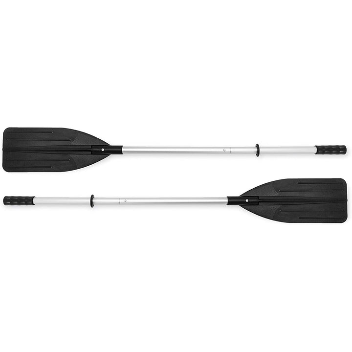 Intex Excursion 4 Inflatable Raft/Fishing Boat Set With 2 Oars (Open Box)