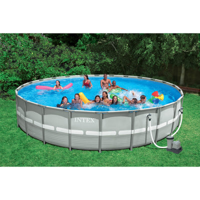 Intex 26 Feet x 52 Inches Above-Ground Ultra Frame Pool Set | 28345WL (Open Box)