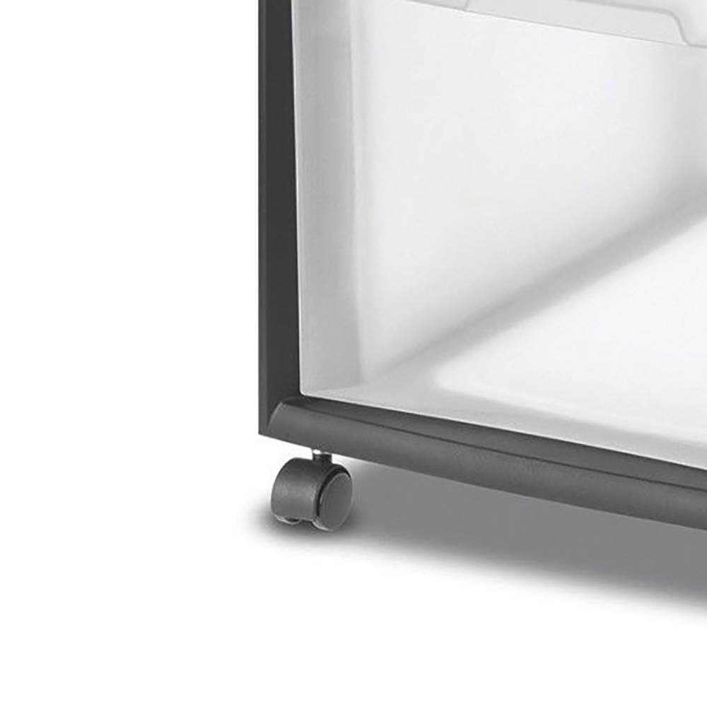Sterilite 2-Drawer Plastic Black File Cart for Home or Office Storage (Open Box)
