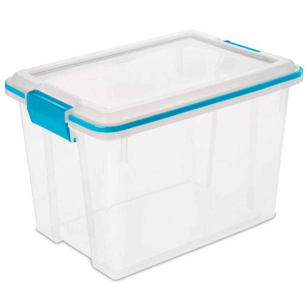 Sterilite Large 20 Qt Home Storage Container Tote with Latching Lids, (24 Pack) - VMInnovations