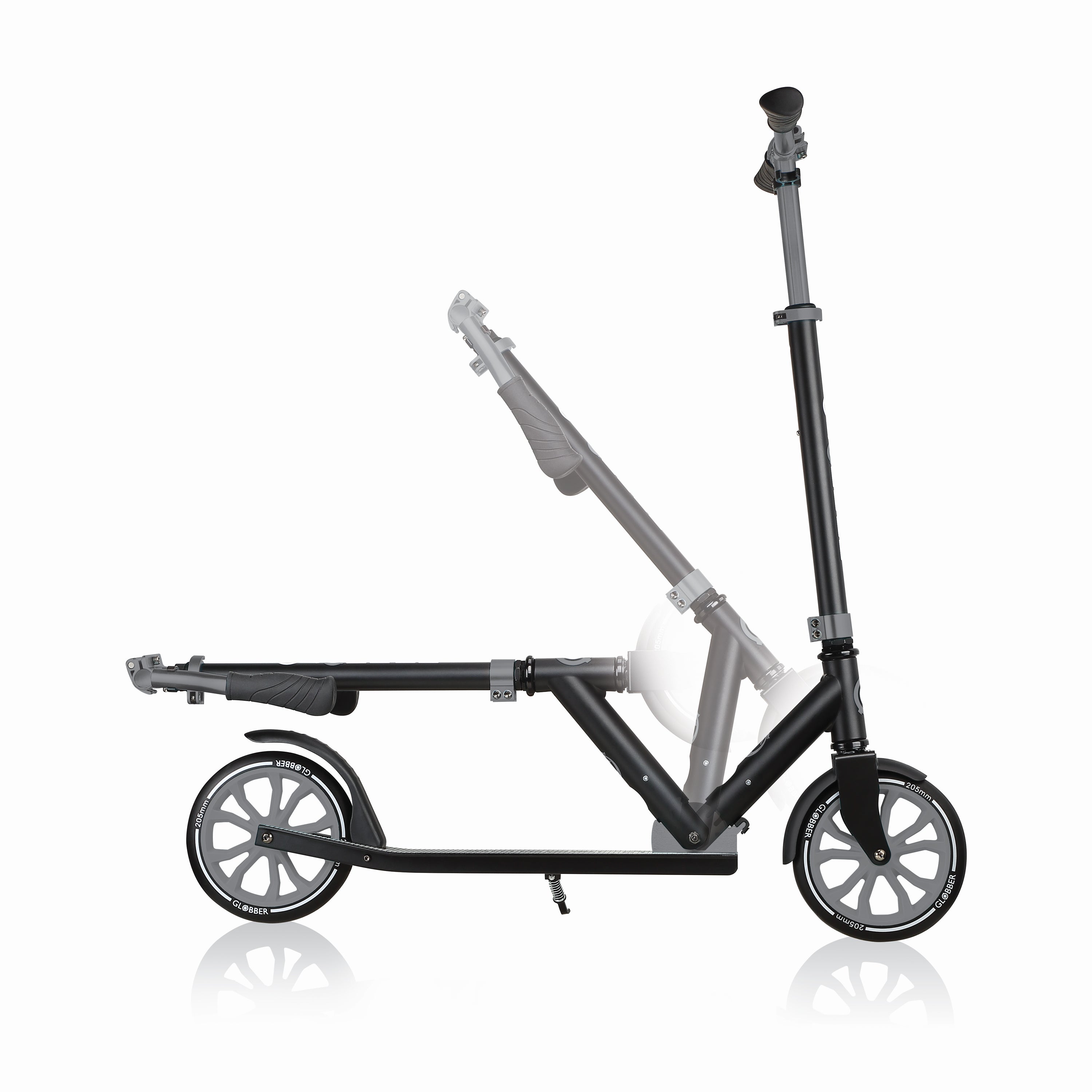 Globber NL Foldable 2-Wheel Kick Scooter with Sport Elbow & Knee Pad Set
