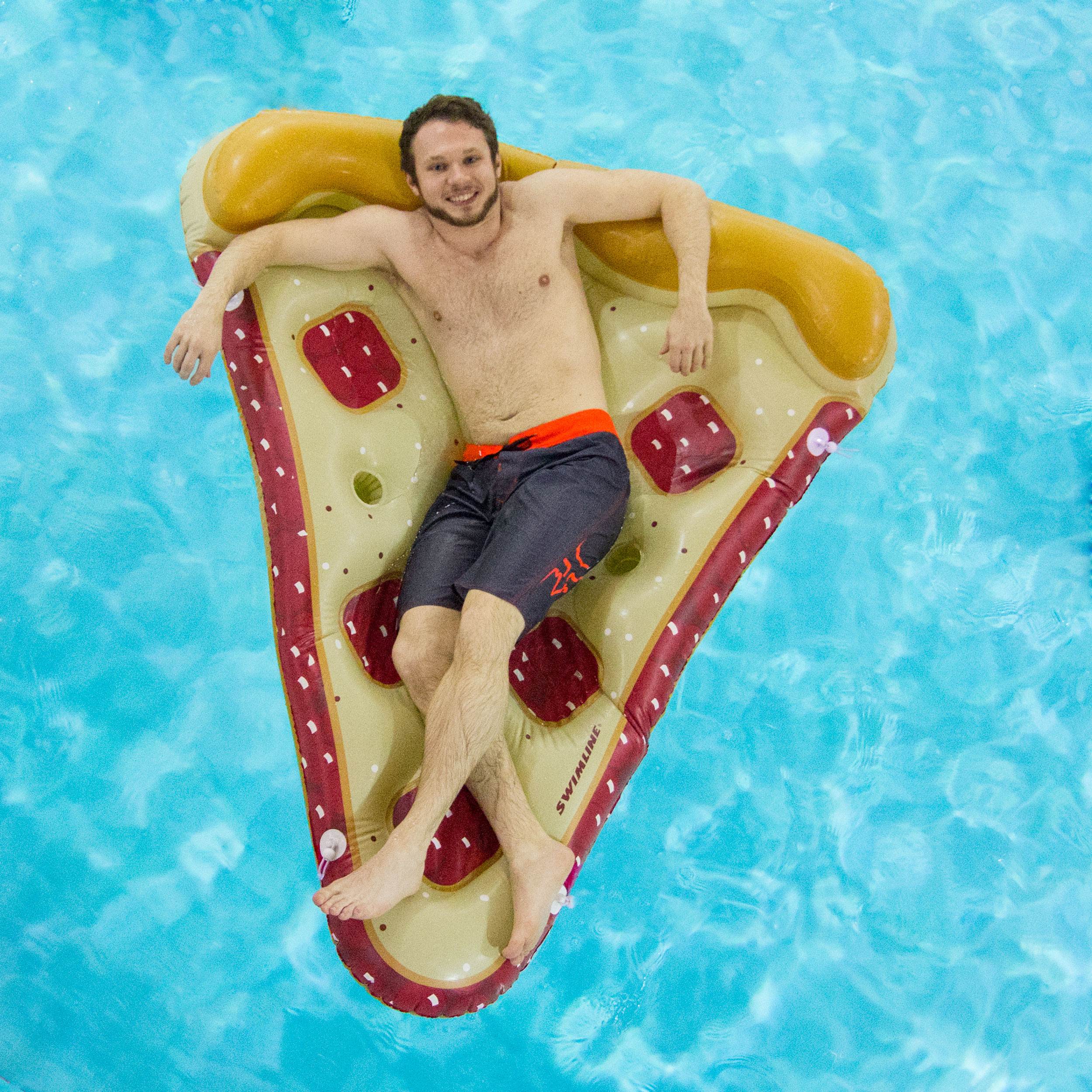 Swimline Inflatable Cherry Pie Slice Fun Pool Float Rafts (2 Pack)