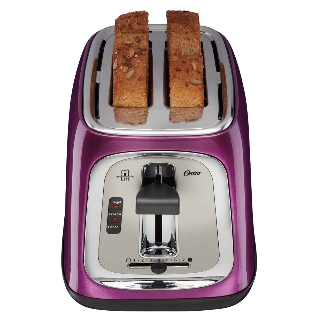 Oster 2-Slice Toaster w/ Extra Wide Slots Metallic Purple TSSTTRJB0P (Open Box)