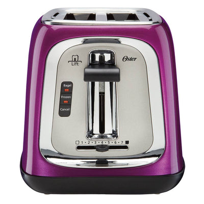 Oster 2-Slice Toaster w/ Extra Wide Slots Metallic Purple TSSTTRJB0P (Open Box)