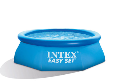 Intex 8ft x 30in Easy Set Inflatable Pool with 330 GPH Pump and Six Cartridges