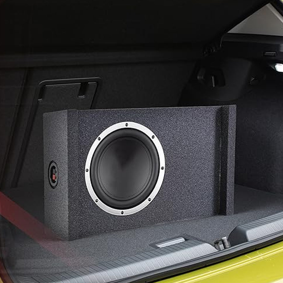 QPower Single 12 Inch Sub Enclosure, Universal Downfire/Behind Seat Speaker Box - VMInnovations