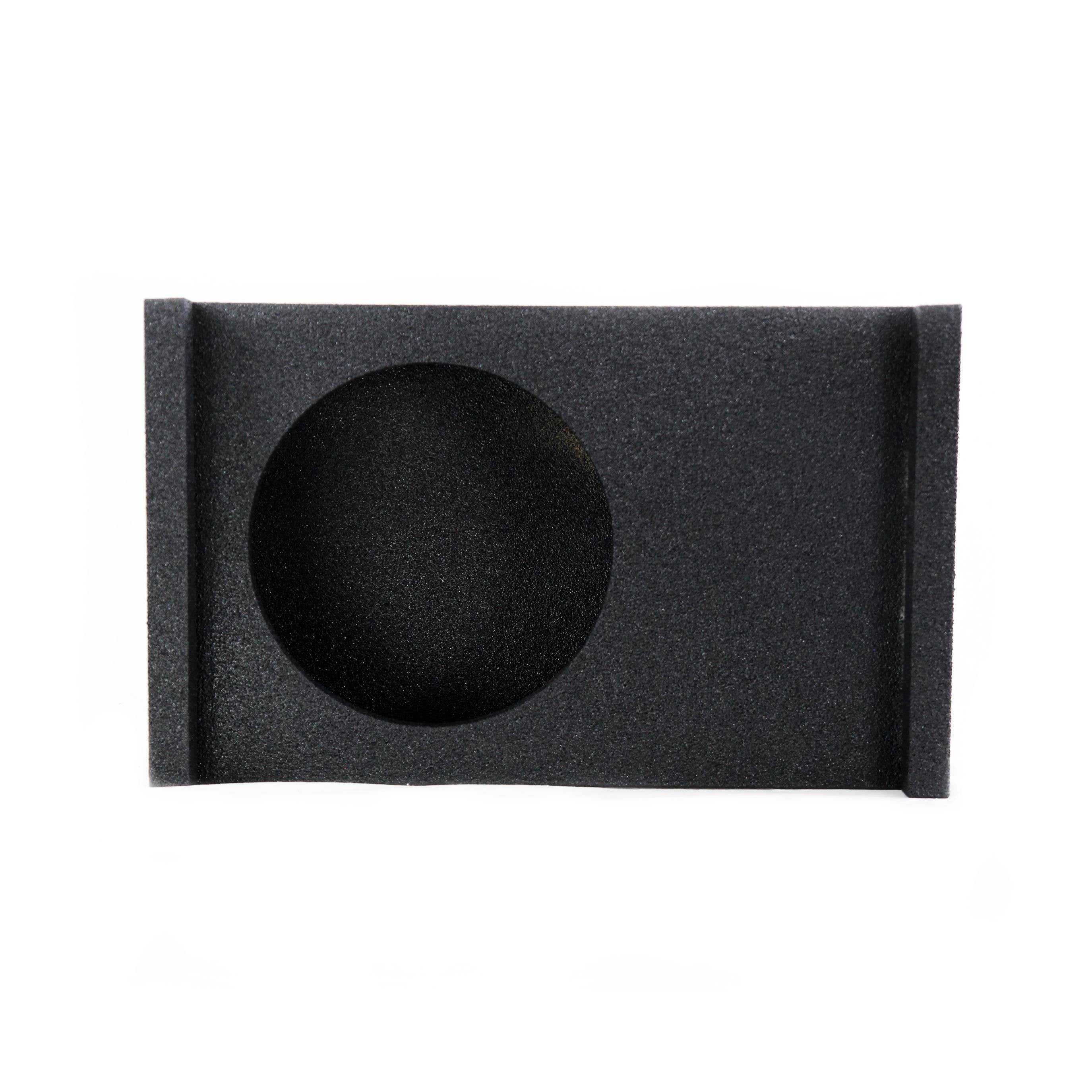 QPower Single 12 Inch Sub Enclosure, Universal Downfire/Behind Seat Speaker Box