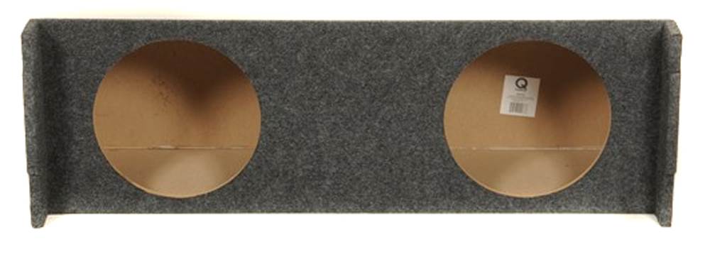Q Power Dual 12" Inch Sealed SUV 3rd Row Subwoofer Box Sub Enclosure (Open Box)