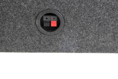 Q Power 10" Slim Truck Shallow Subwoofer Box Sub Enclosure (Open Box) (2 Pack) - VMInnovations