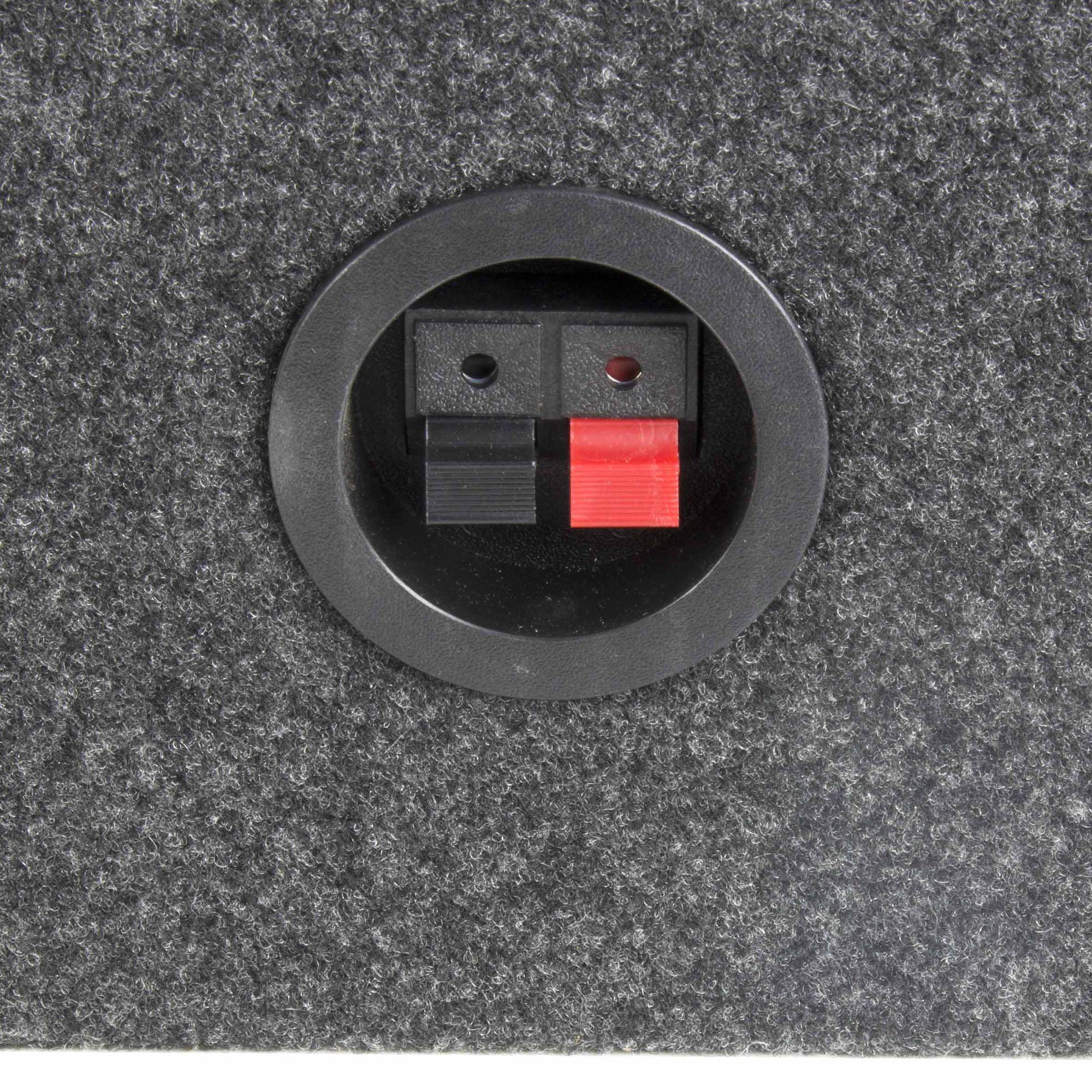 Q Power 10" Slim Truck Shallow Subwoofer Box Sub Enclosure (Open Box) (2 Pack) - VMInnovations