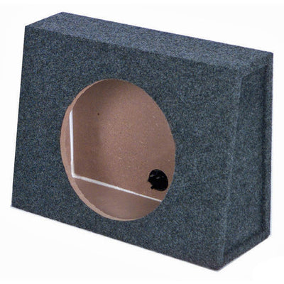 Q Power 12" Sealed Truck Slim Shallow Subwooofer Box Sub Enclosure (Open Box) - VMInnovations