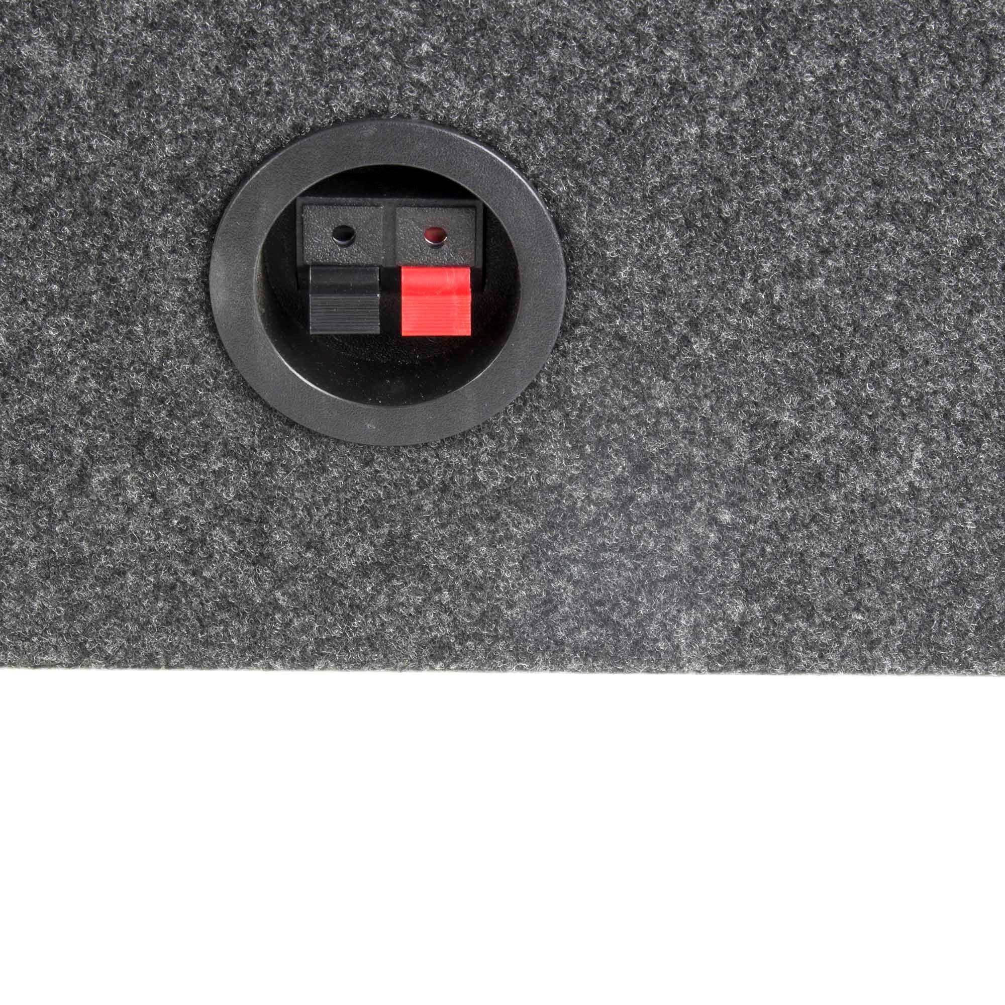 Q Power 12" Sealed Truck Slim Shallow Subwooofer Box Sub Enclosure (Open Box) - VMInnovations