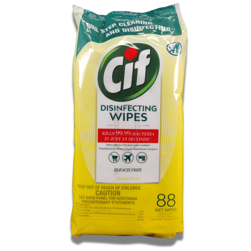 Fine Life Products Cif Multi Surface Citrus Wet Wipes, 88 Count