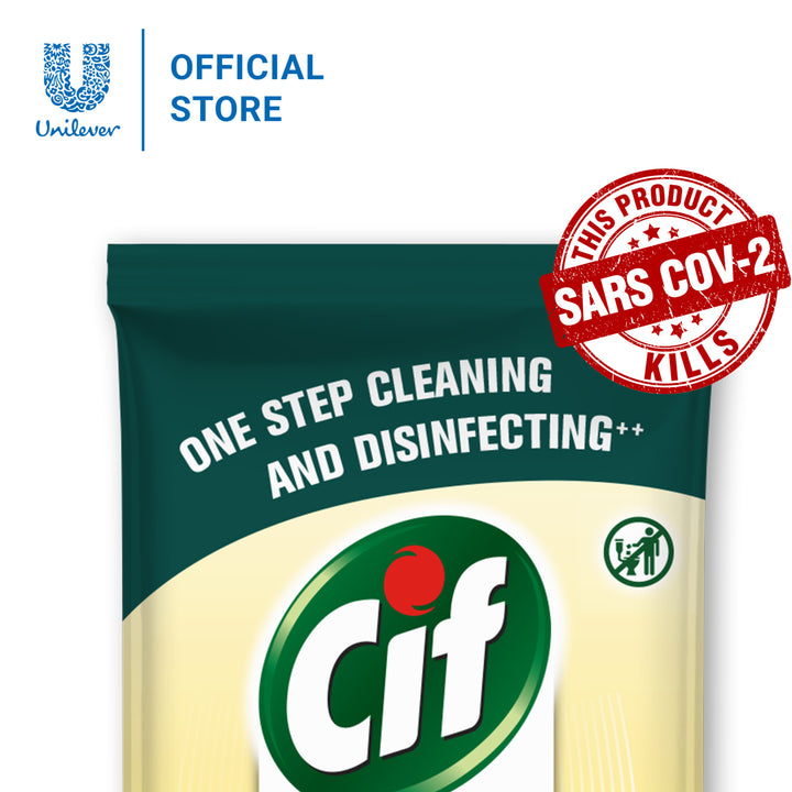 Fine Life Products Cif Multi Surface Disinfecting Citrus Wet Wipes, 32 Count