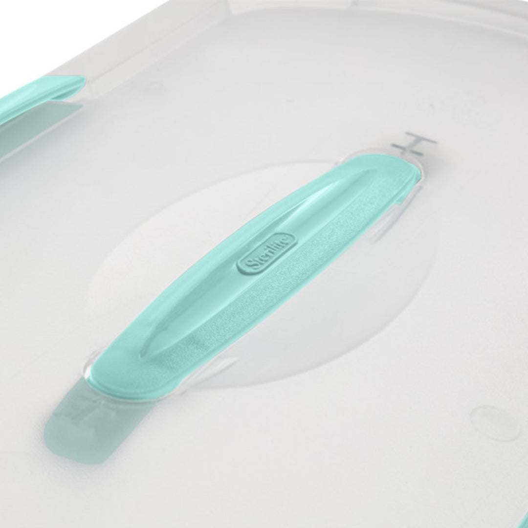 Sterilite Medium Nesting ShowOffs, Stackable Storage Bin with Latch Lid, 30 Pack - VMInnovations