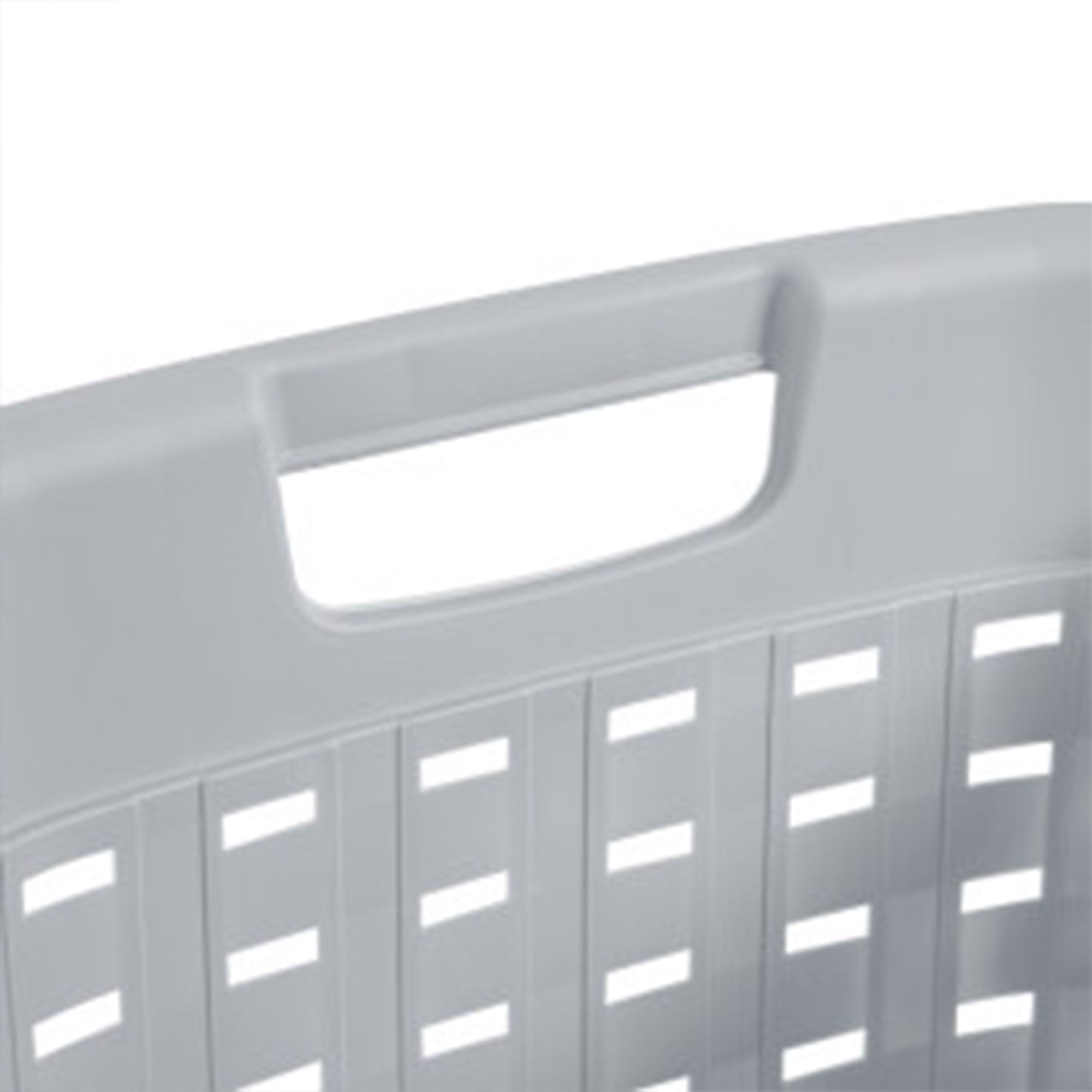 Sterilite Weave Laundry Basket with Wicker Pattern, Cement Gray (36 Pack)