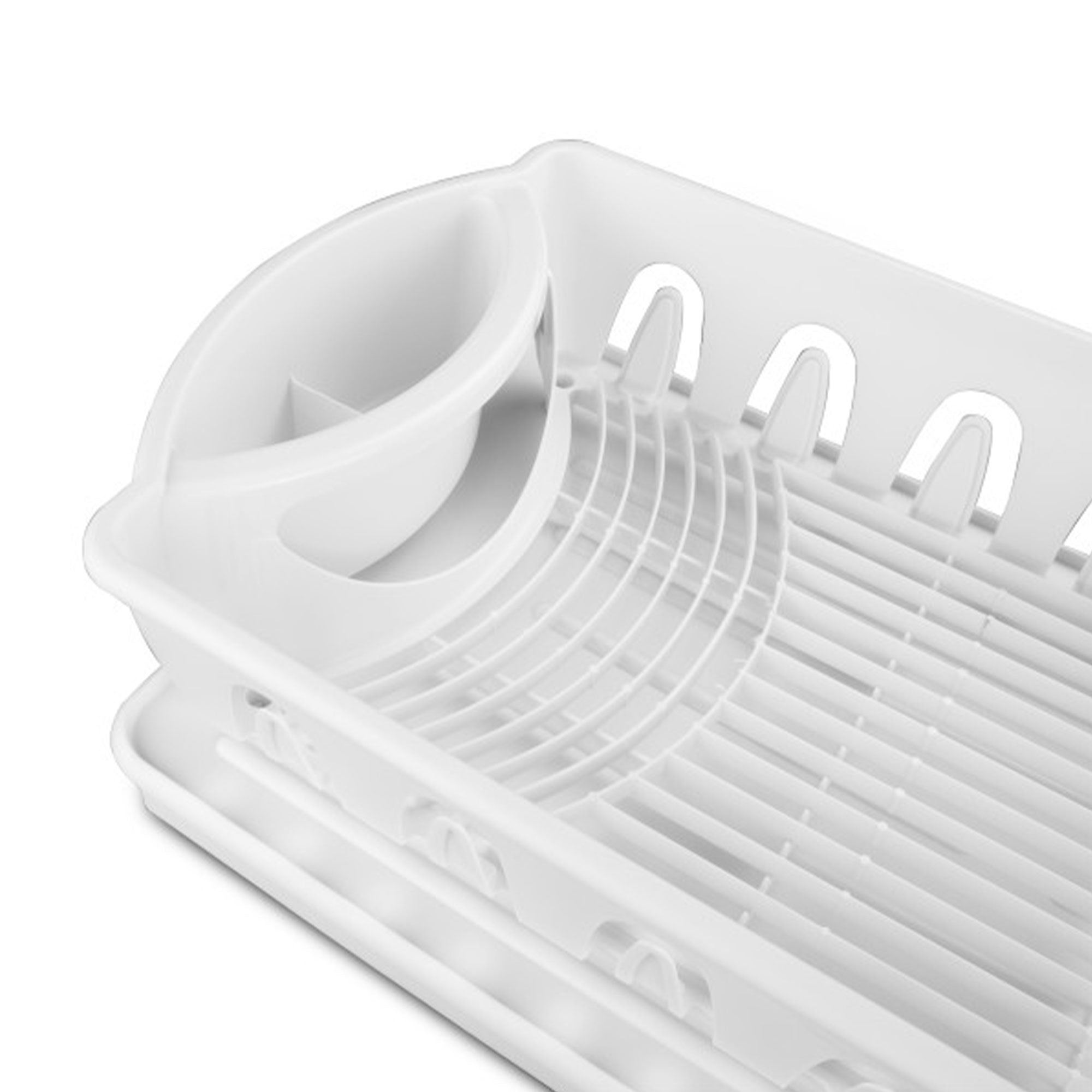 Sterilite Large 2-Piece Plastic Sink Set and Drain Board, White (Open Box)