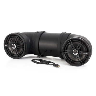Soundstorm Dual 8" 700W ATV/Marine Amplified Tube Speaker+Bluetooth (2 Pack)