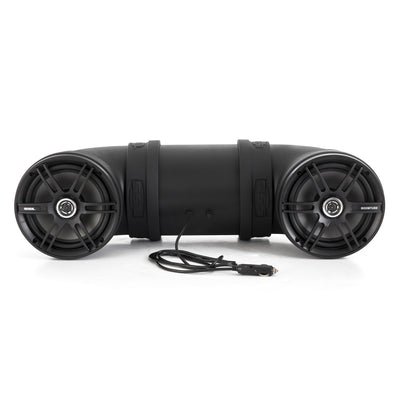 Soundstorm Dual 8" 700W ATV/Marine Amplified Tube Speaker+Bluetooth (2 Pack)