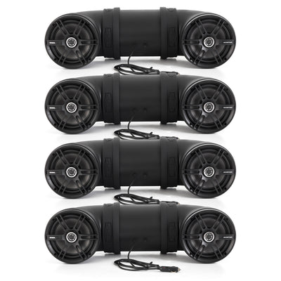 Soundstorm Dual 8" 700W ATV/Marine Amplified Tube Speaker, BTB8  (4 Pack)