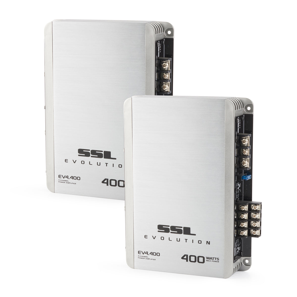 Sound Storm Evolution 400 W 4-Channel Full Range Class A/B Amplifier (2 Pack)