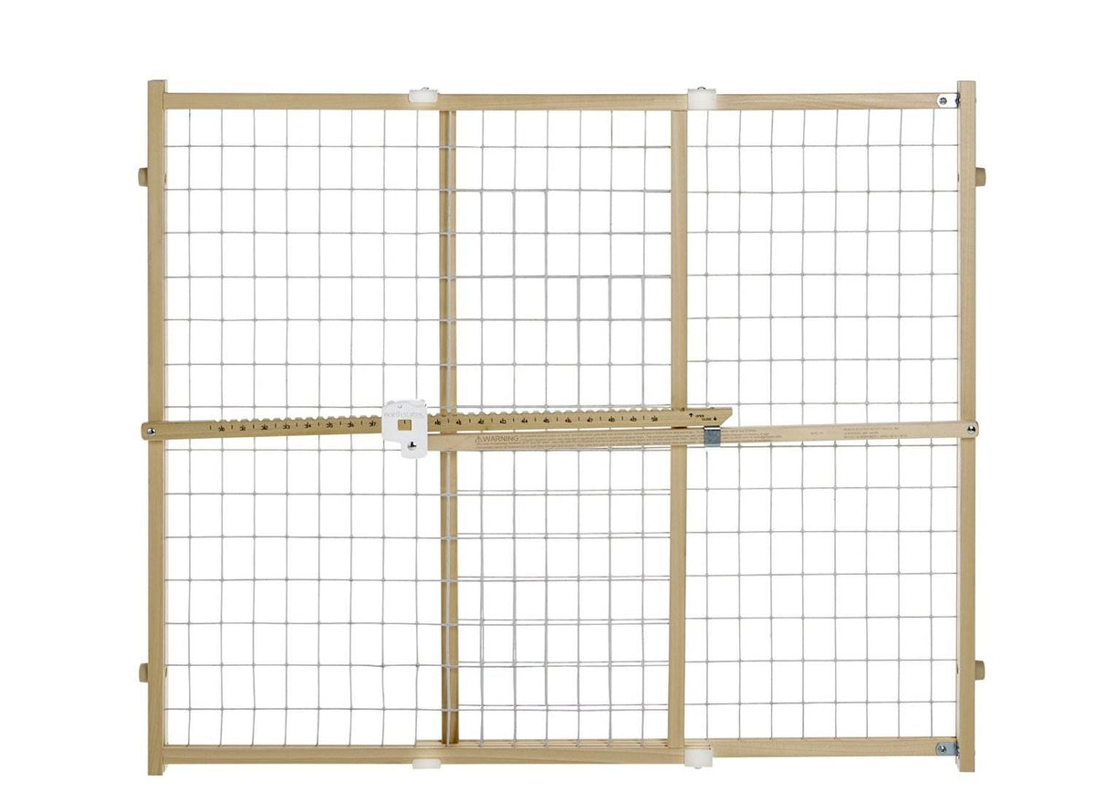 North States Quick-Fit Wire Mesh Pet/Baby Gate For Wide Openings 4665 (Open Box)