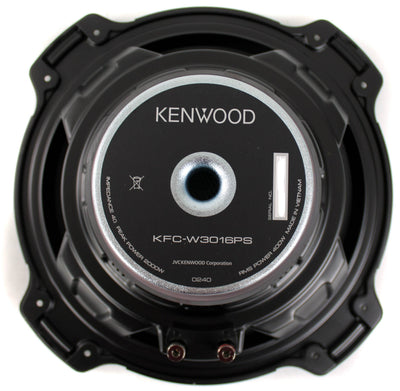 2) Kenwood KFC-W3016PS 12" 2000 Watt Subwoofer + Dual 12" Vented Port Enclosure