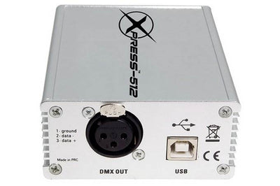 Chauvet DJ XPRESS-512 DMX USB Interface Lighting Controller & Software w/ Cable