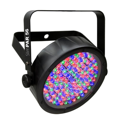 Chauvet DJ  56 LED DMX Slim Par Flat Can RGB Wash Light Effect Fixture (6 Pack)
