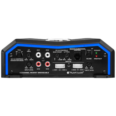 Planet Audio Full Range Class Amplifier Bundle w/ BOSS Stereo Equalizer (2 Pack) - VMInnovations