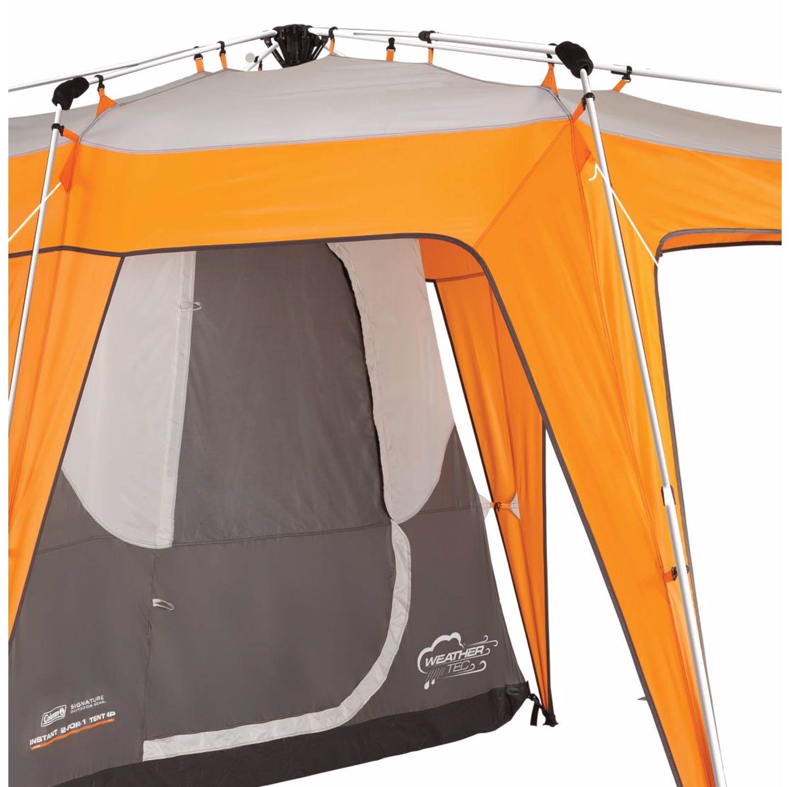 Coleman 2-in-1 4 Person Instant Family Camping Tent + Shelter w/Porch (Open Box)
