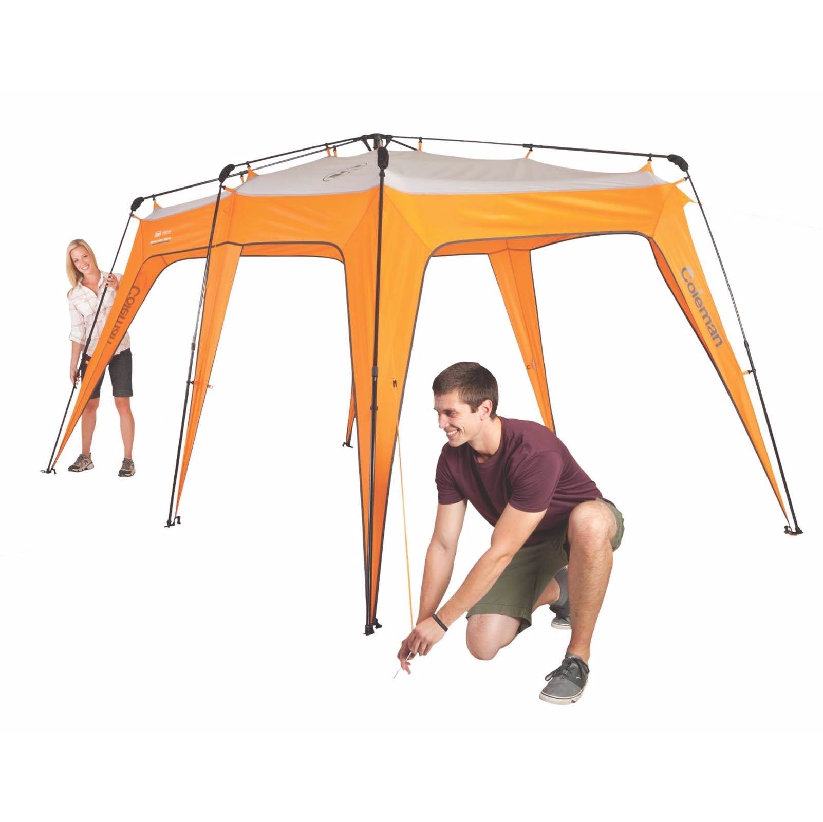 Coleman 2-in-1 4 Person Instant Family Camping Tent + Shelter w/Porch (Open Box)