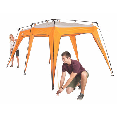 Coleman 2-in-1 4 Person Instant Family Camping Tent + Shelter w/Porch (Open Box)