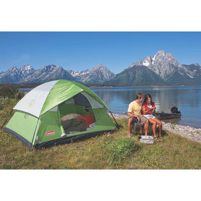 Coleman Sundome 4 Person Family Camping Hiking Dome Tent 8' x 7' (Open Box)