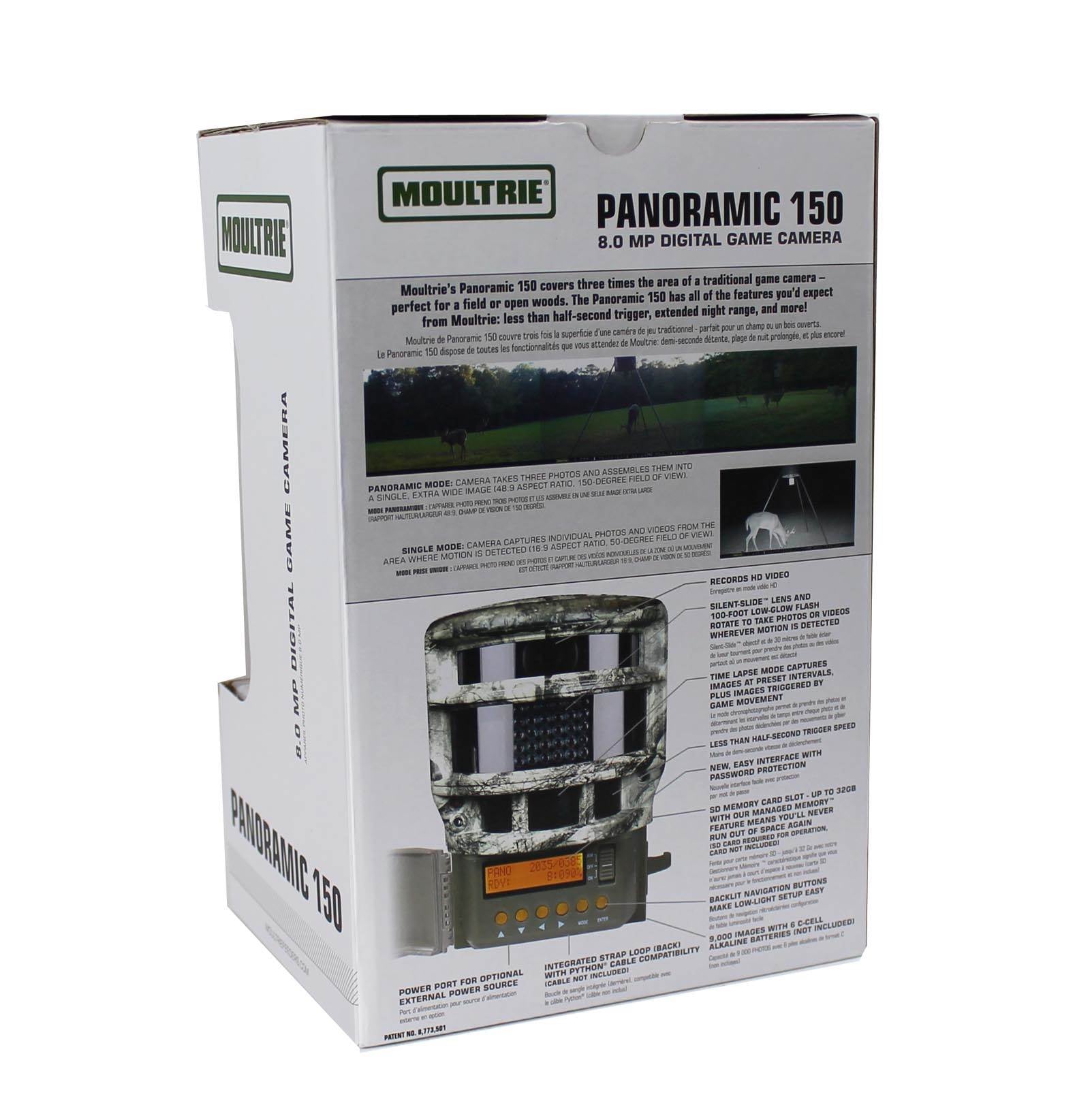 (2) MOULTRIE Game Spy Low Glow Panoramic 150° Infrared Game Cameras + SD Cards