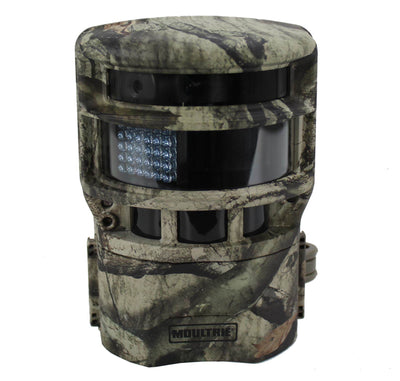 (4) MOULTRIE Game Spy Low Glow Panoramic 150° Infrared Game Cameras + SD Cards