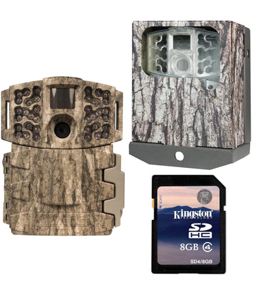 Moultrie No Glow Invisible 14MP Mini 888i Game Camera + Security Box & SD Card